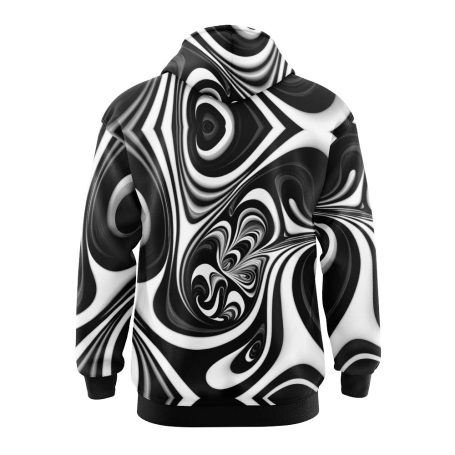 Black and White Fusion Hoodie