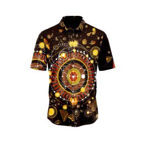 Brown Mandala Geometry Hawaiian Shirt