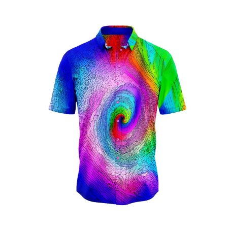 Chromatic Whirl Hawaiian Shirt 3