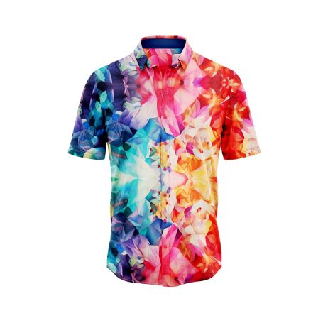 Colorful Geometric Hawaiian Shirt