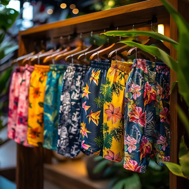 Colorful Hawaiian Shorts