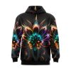 Cosmic Flower Glow Hoodie