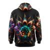 Cosmic Flower Glow Hoodie