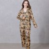 Cowboy Trump Satin Silky Pajamas Set f