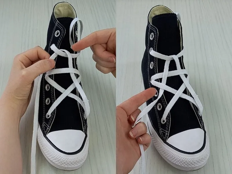 Creative star shaped Converse shoe laces