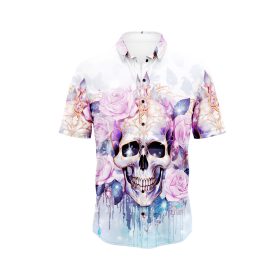 Ethereal Skull And Roses Hawaiian Shirt