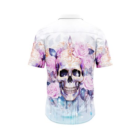 Ethereal Skull And Roses Hawaiian Shirt