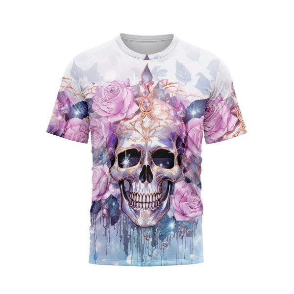 Ethereal Skull And Roses T-Shirt