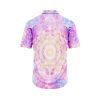 Golden Aura Mandala on Pink Hawaiian Shirt