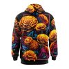 Golden Glow Blossom Hoodie