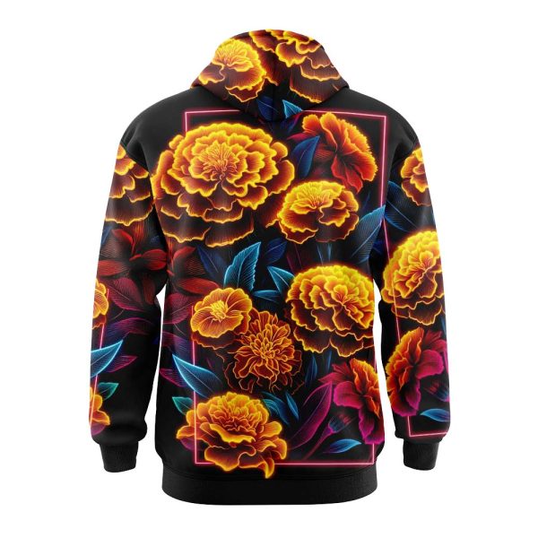 Golden Glow Blossom Hoodie