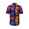 Luminous Skull And Rose Fusion Hawaiian Shirt