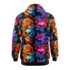 Luminous Skull And Rose Fusion Hoodie HD01-15A