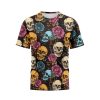 Luminous Skull And Rose Fusion T-Shirt 2