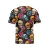 Luminous Skull And Rose Fusion T-Shirt 2