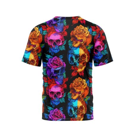 Luminous Skull And Rose Fusion T-Shirt TS01-15A