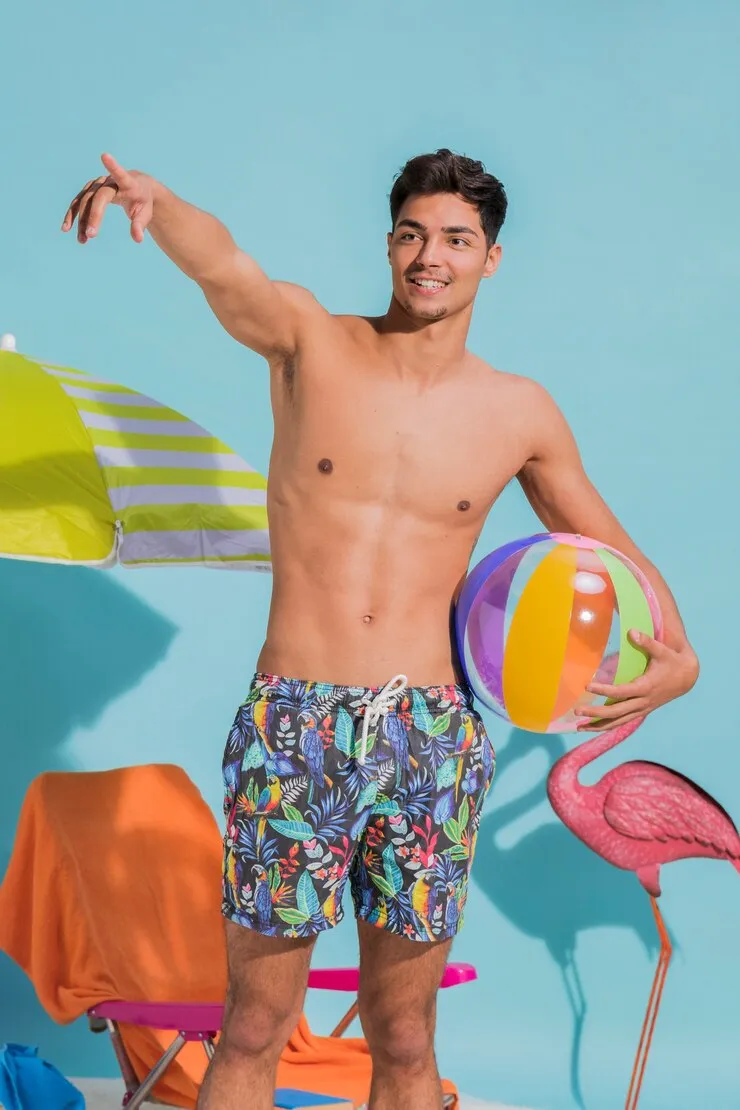 Men with Swim Trunk