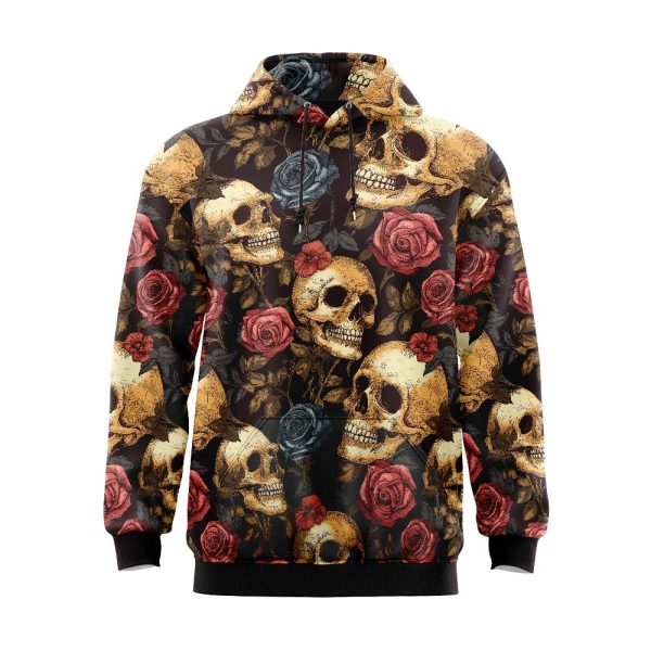 Mystic Skulls and Roses Hoodie HD01-17