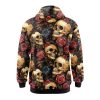 Mystic Skulls and Roses Hoodie HD01-17A