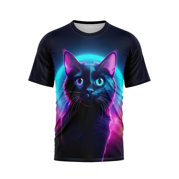 Neon Cat Glow TShirt