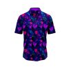 Neon Flowers Hawaiian Shirt