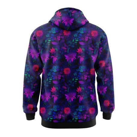 Neon Flowers Hoodie