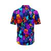 Neon Flowers and Butterflies Hawaiian Shirt 4