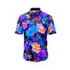 Neon Flowers and Butterflies Hawaiian Shirt