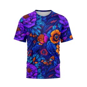 Neon Flowers and Butterflies TShirt 5