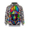 Neon Gorilla Gladiator Among Sheep Hoodie