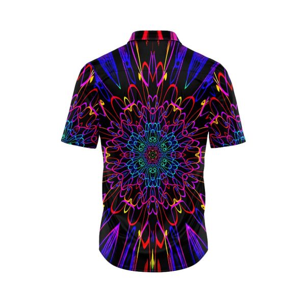 Neon Mandala Hawaiian Shirt HWS-03A