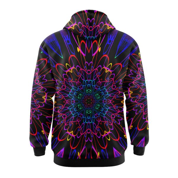 Neon Mandala Hoodie