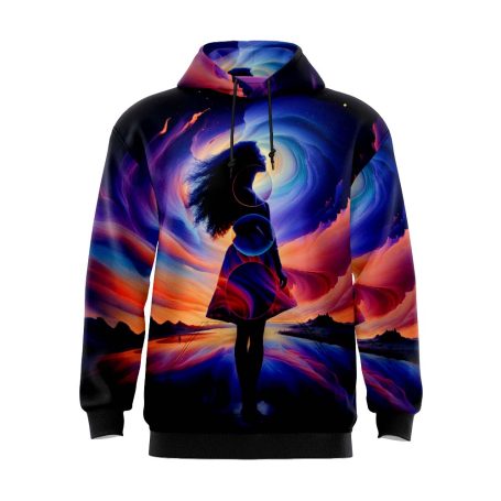 Neon Night Girl Hoodie