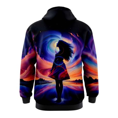 Neon Night Girl Hoodie