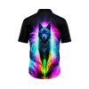 Noir Neon Dog Hawaiian Shirt 2