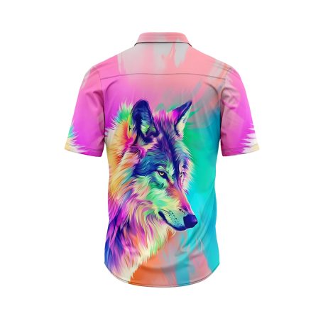 Noir Neon Dog Hawaiian Shirt 4