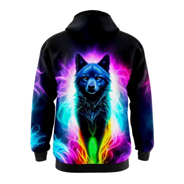 Noir Neon Dog Hoodie 2