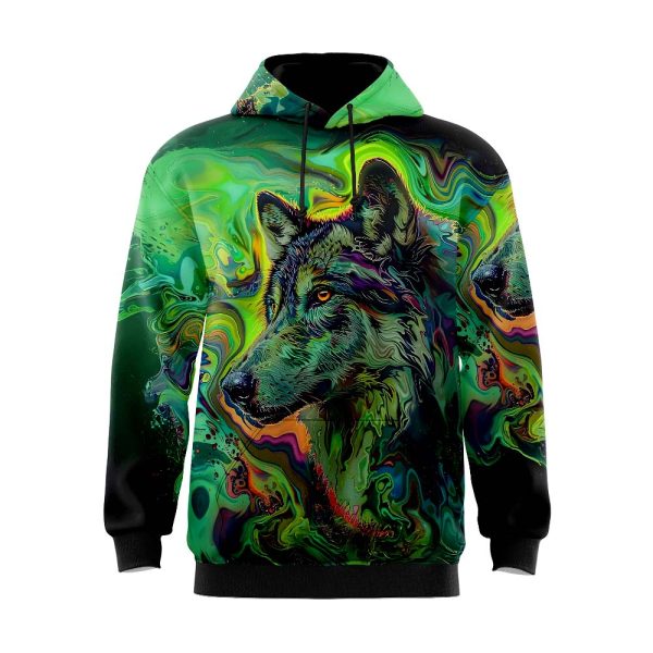 Noir Neon Dog Hoodie 3