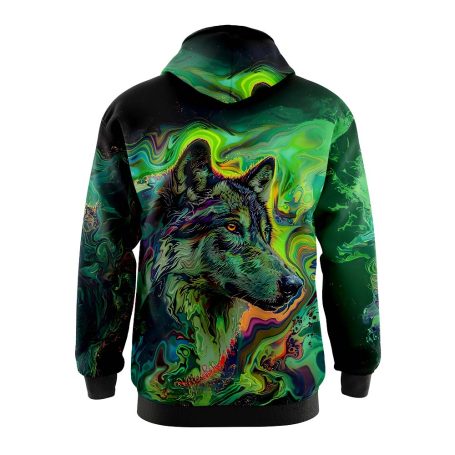 Noir Neon Dog Hoodie 3