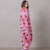 Pink Chick Foodie Satin Silky Pajamas Set 4