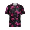 Pink Skull And Roses T-Shirt TS01 10