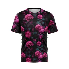 Pink Skull And Roses T-Shirt