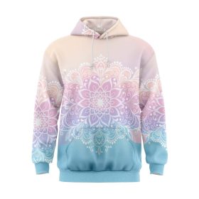 Pink to Blue Mandala Flow Hoodie