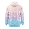 Pink to Blue Mandala Flow Hoodie