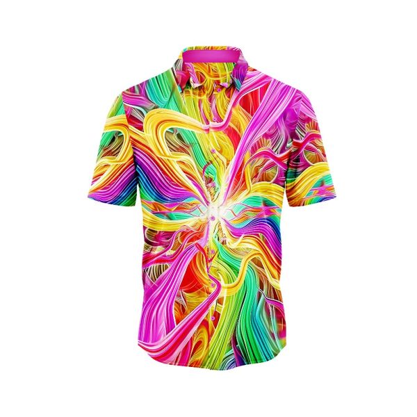 Psychedelic Swirl Hawaiian Shirt 2