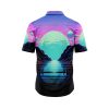 Retro Futuristic Sunset Hawaiian Shirt