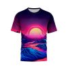 Retro Futuristic Sunset TShirt 2