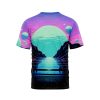 Retro Futuristic Sunset TShirt