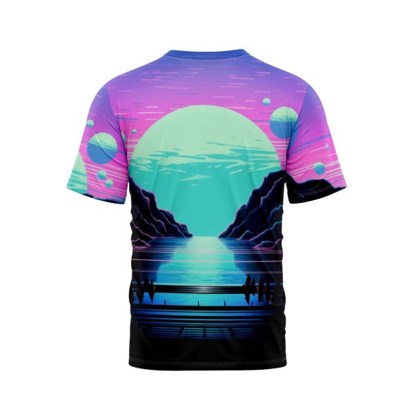 Retro Futuristic Sunset TShirt