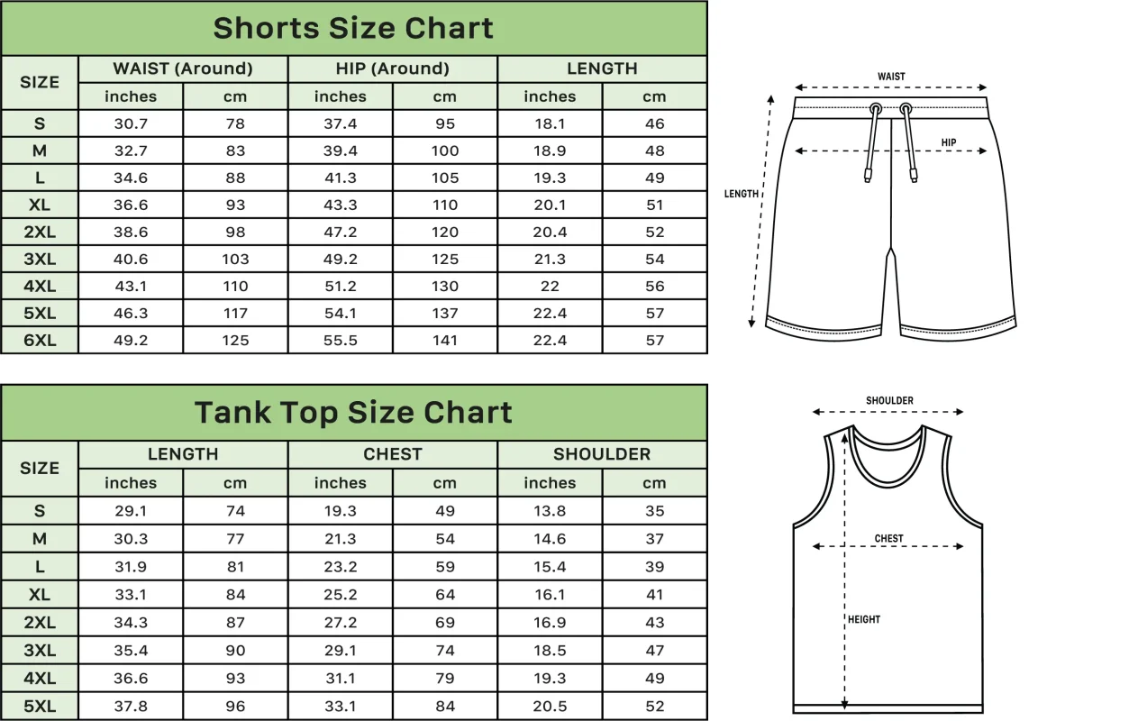 Size Chart TeroPrints 2